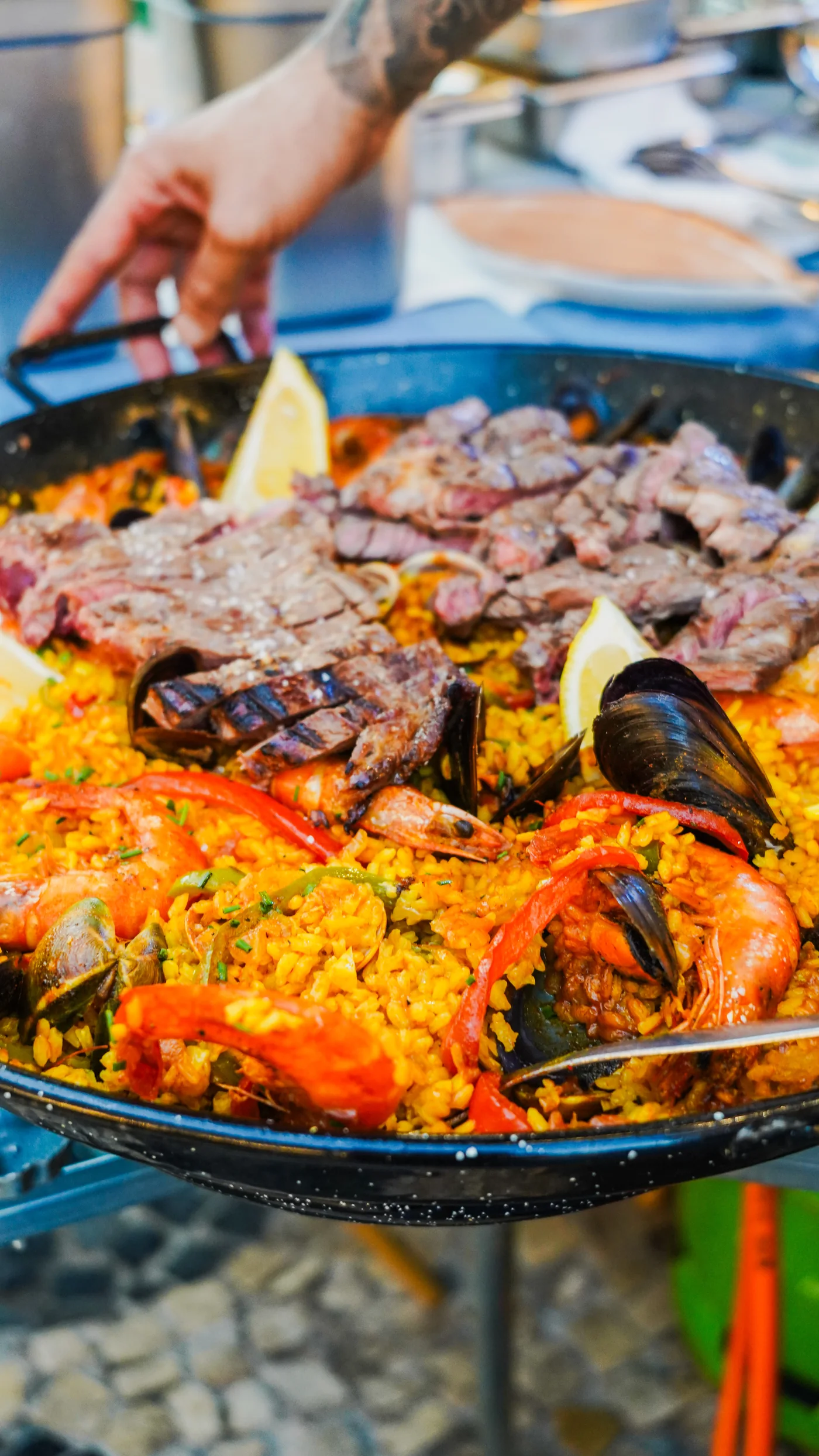 Marisco servido no Gelo Augusta